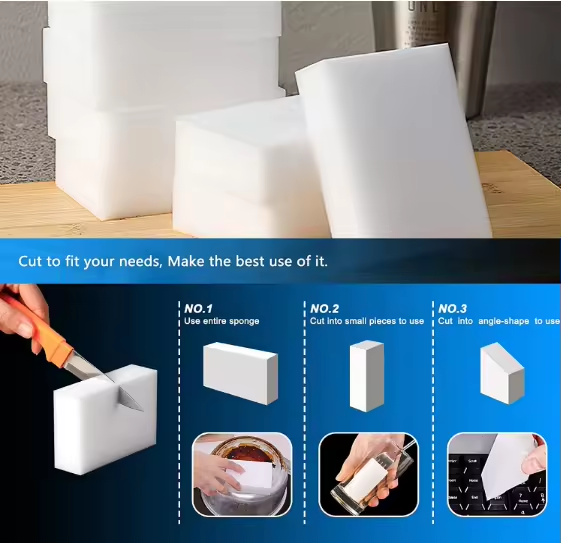 Hot Sale Melamine Foam Eraser Sponges Cleaning Tools For Dishwashing